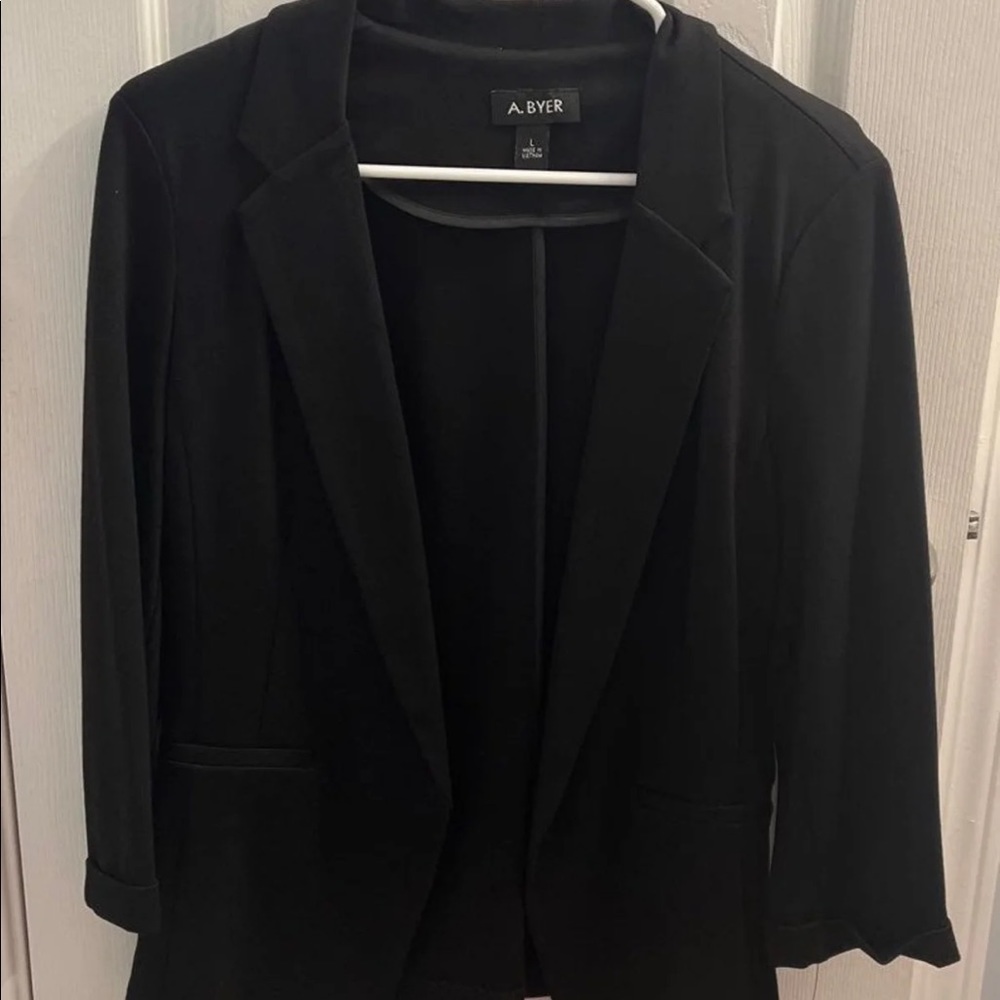 A. Byer Women's Black Blazer Large NWT